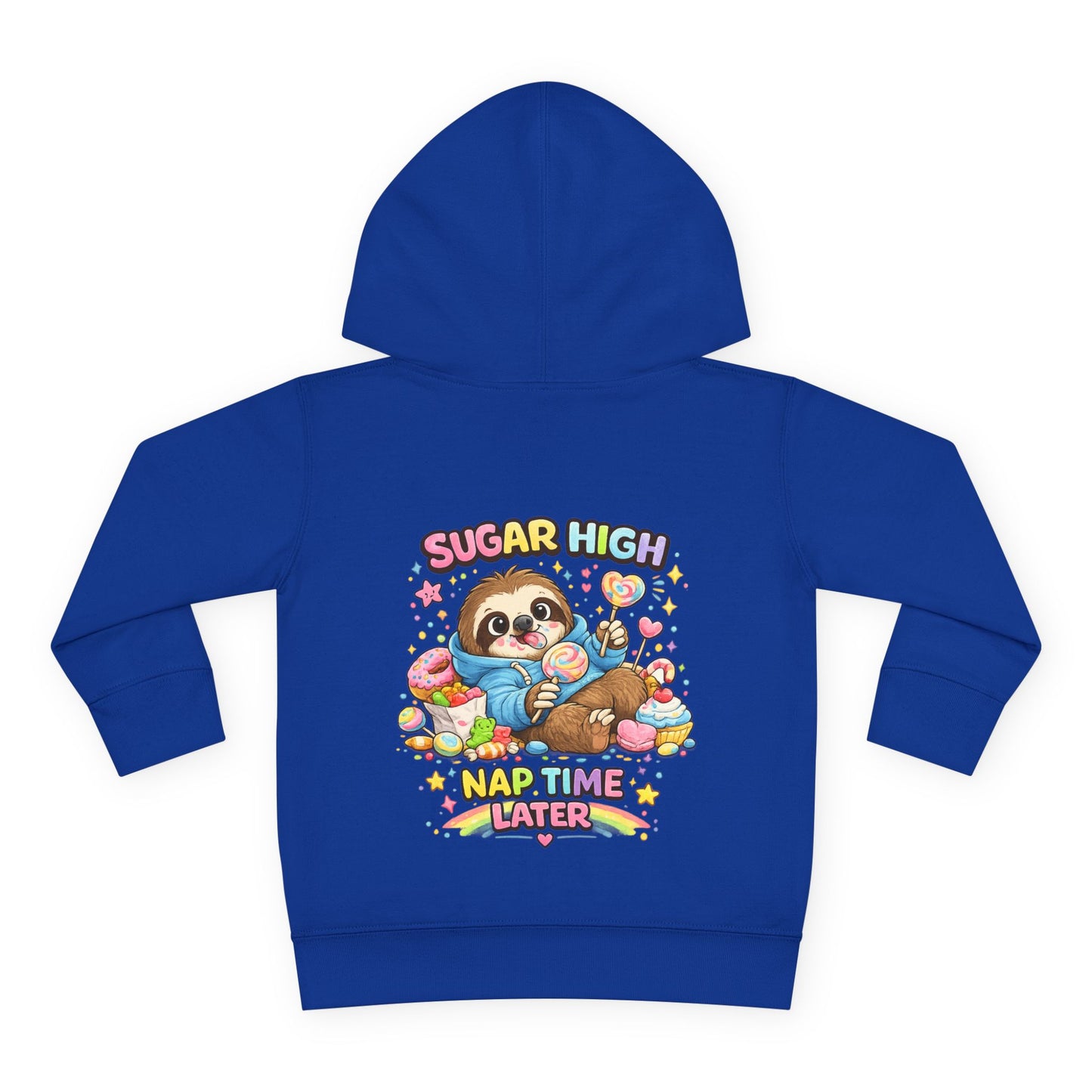 Toddler Pullover Fleece Hoodie "SUGAR HIGH'