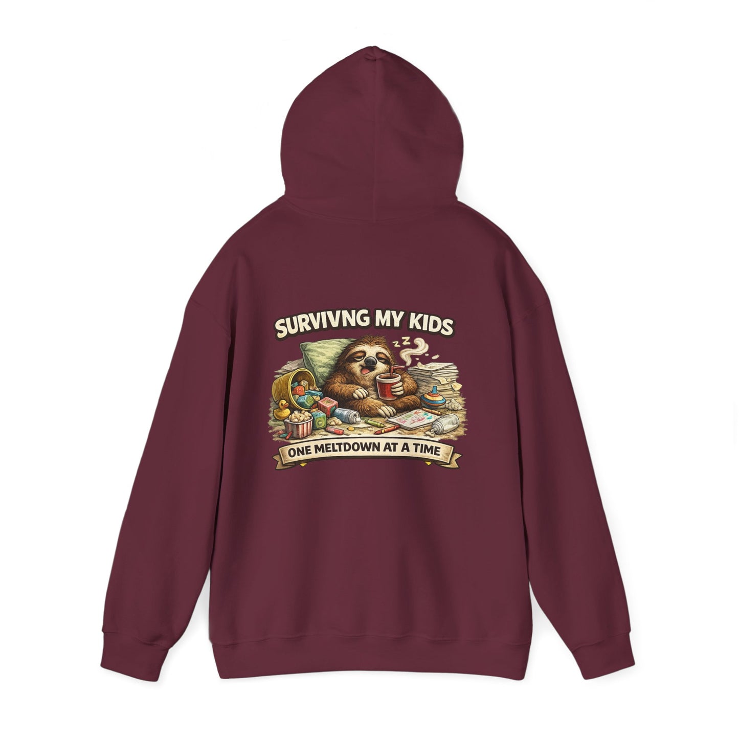 Unisex Heavy Blend™ Hooded Sweatshirt "SURVIVING MY KIDS"