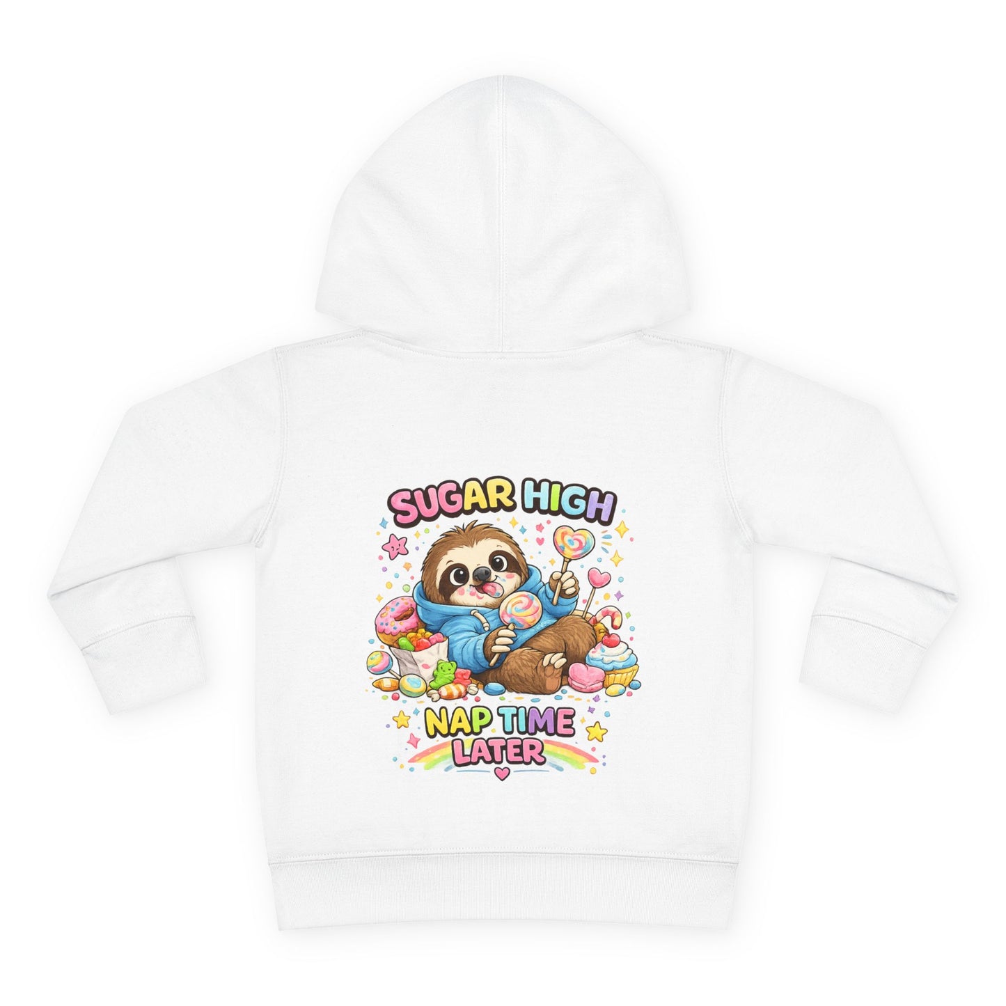 Toddler Pullover Fleece Hoodie "SUGAR HIGH'