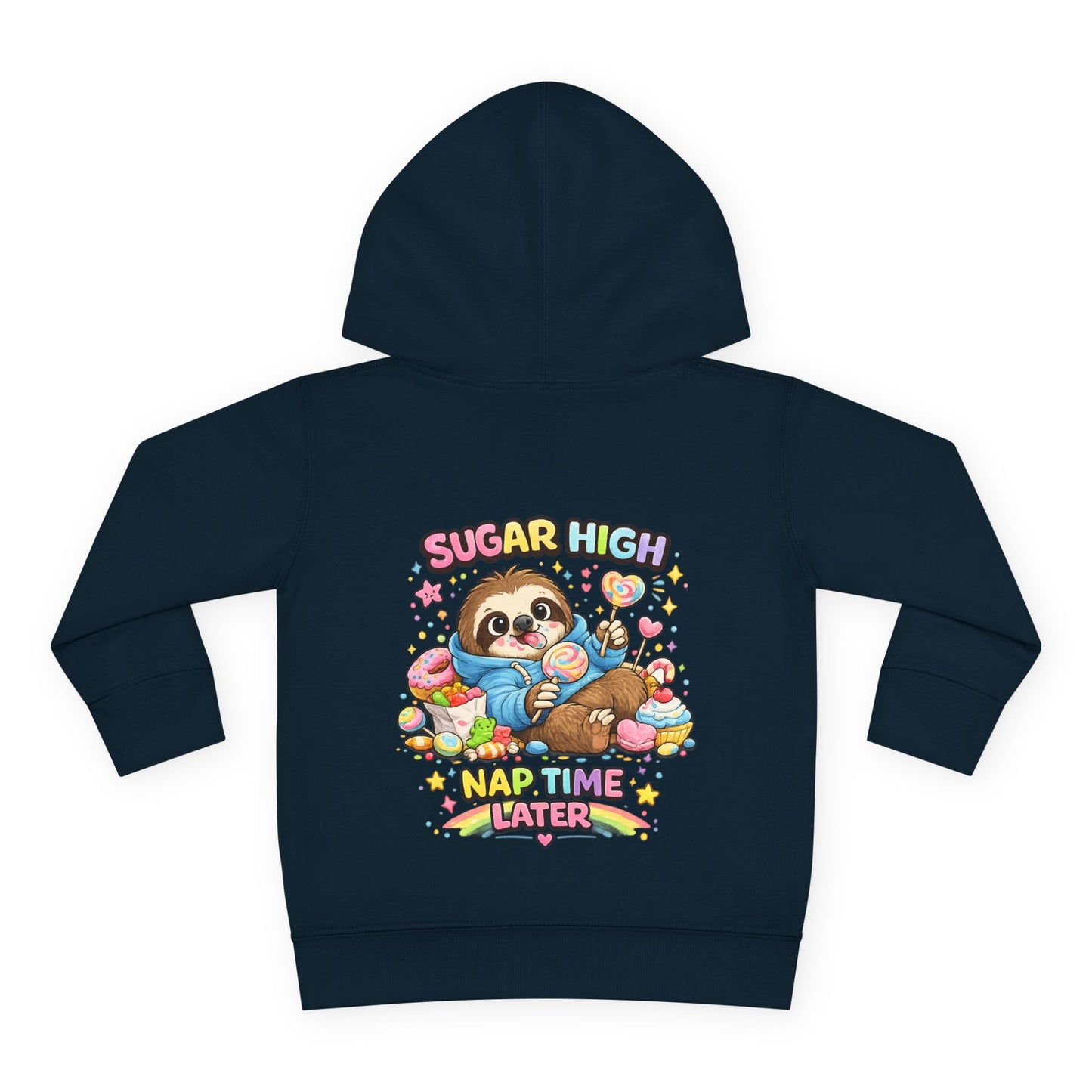 Toddler Pullover Fleece Hoodie "SUGAR HIGH'