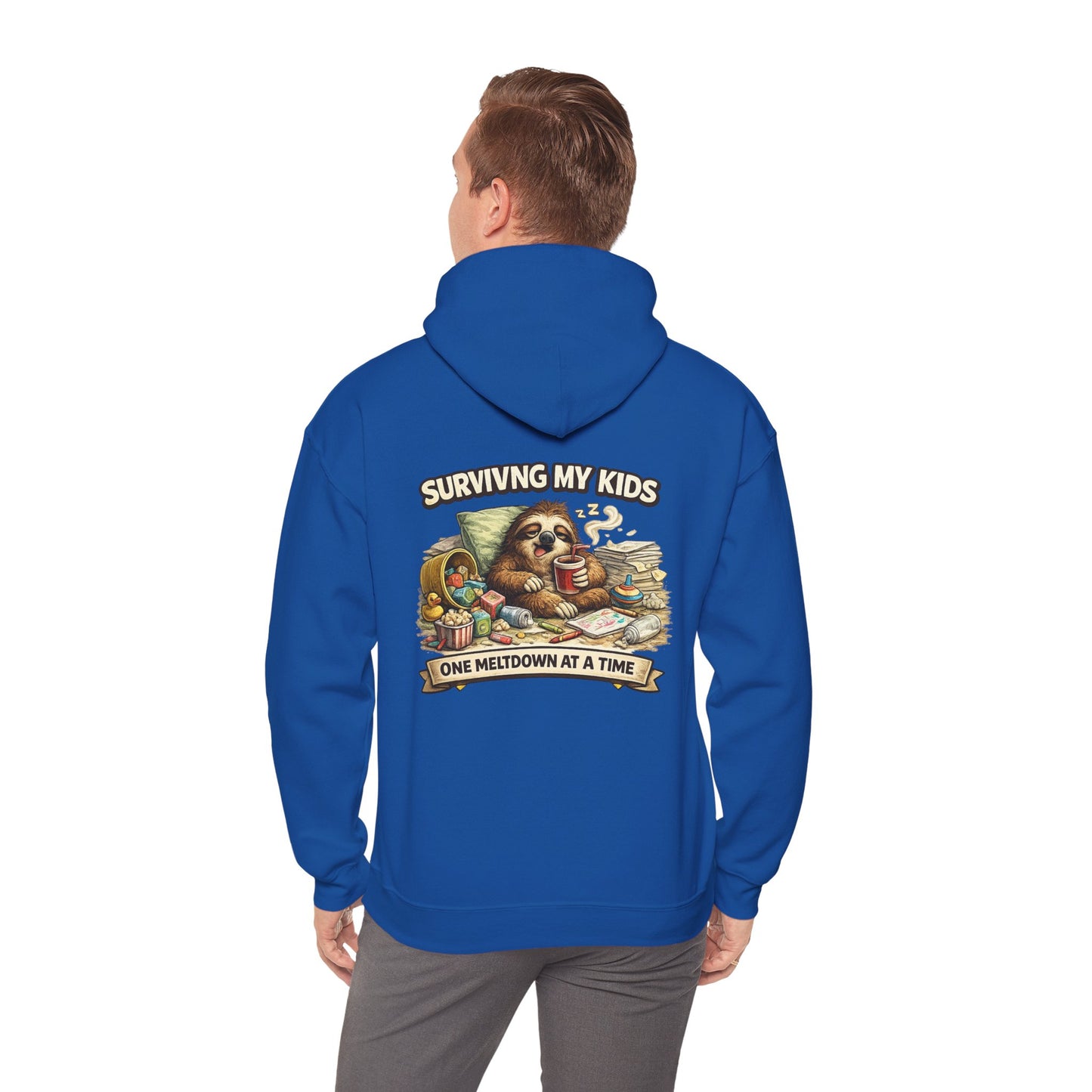 Unisex Heavy Blend™ Hooded Sweatshirt "SURVIVING MY KIDS"