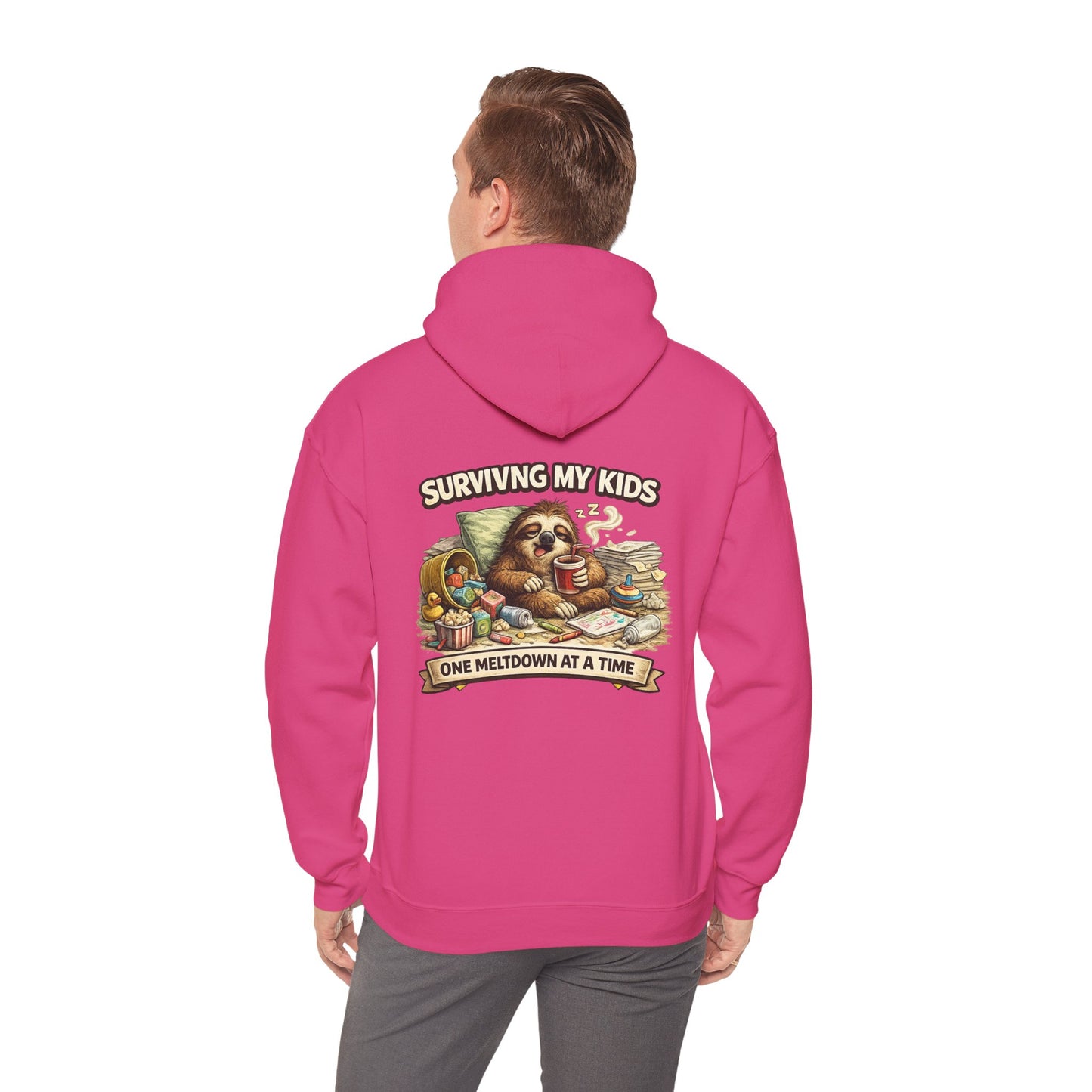 Unisex Heavy Blend™ Hooded Sweatshirt "SURVIVING MY KIDS"