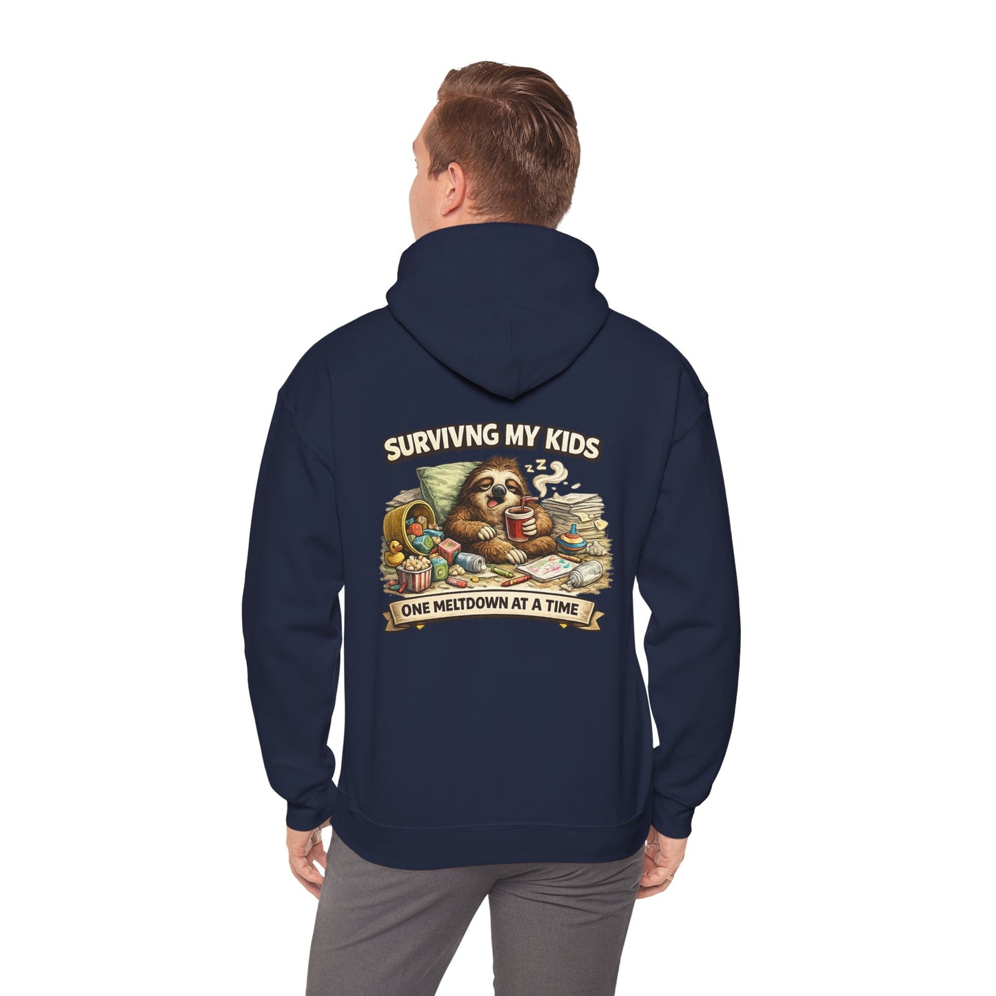 Unisex Heavy Blend™ Hooded Sweatshirt "SURVIVING MY KIDS"