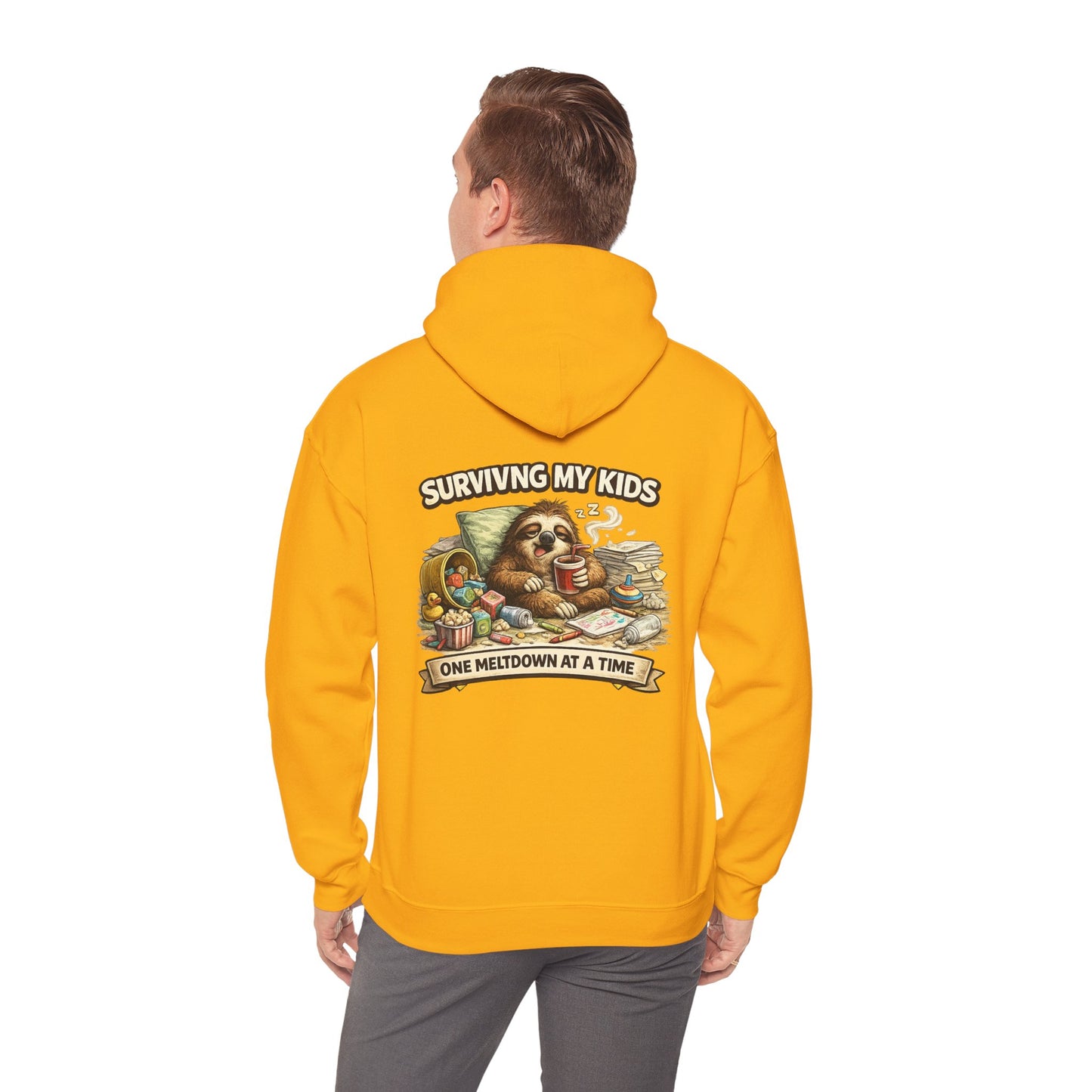 Unisex Heavy Blend™ Hooded Sweatshirt "SURVIVING MY KIDS"