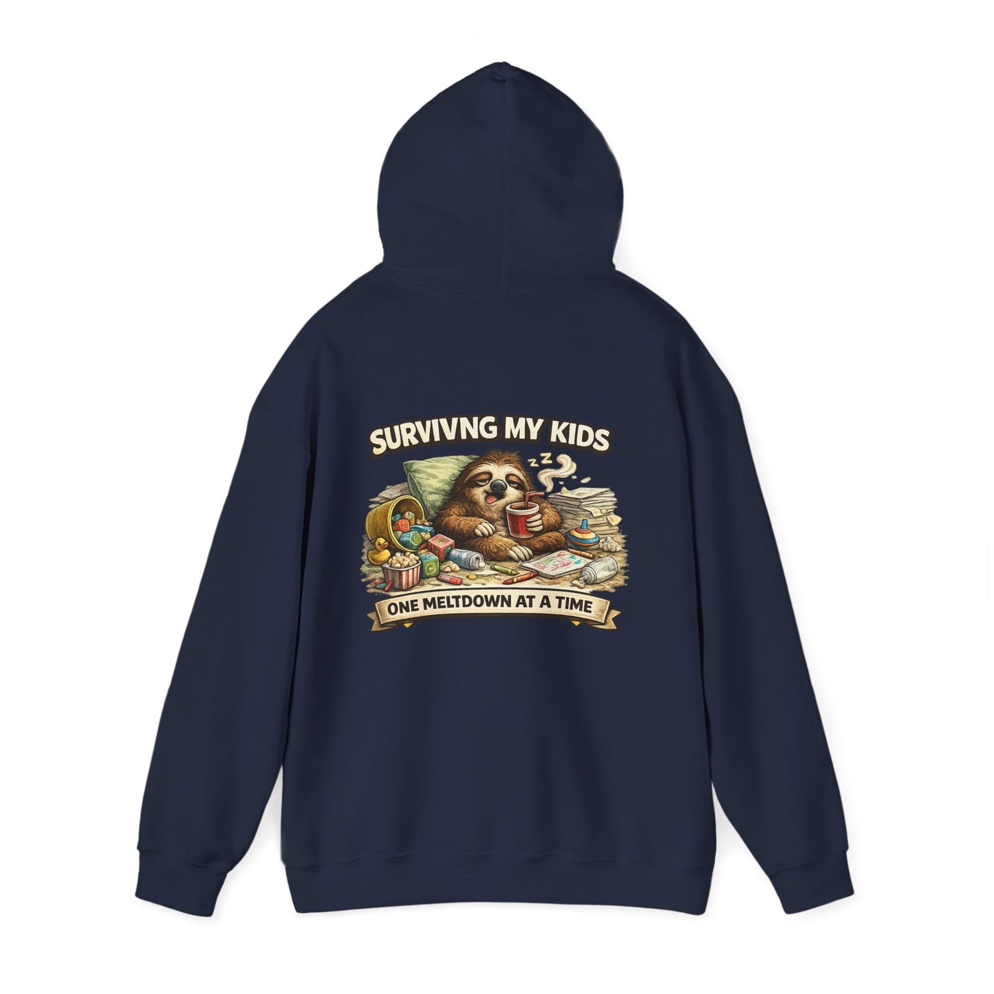 Unisex Heavy Blend™ Hooded Sweatshirt "SURVIVING MY KIDS"