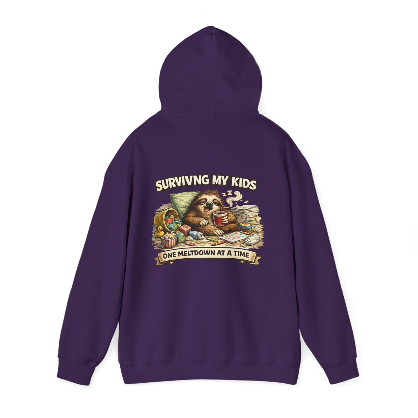 Unisex Heavy Blend™ Hooded Sweatshirt "SURVIVING MY KIDS"