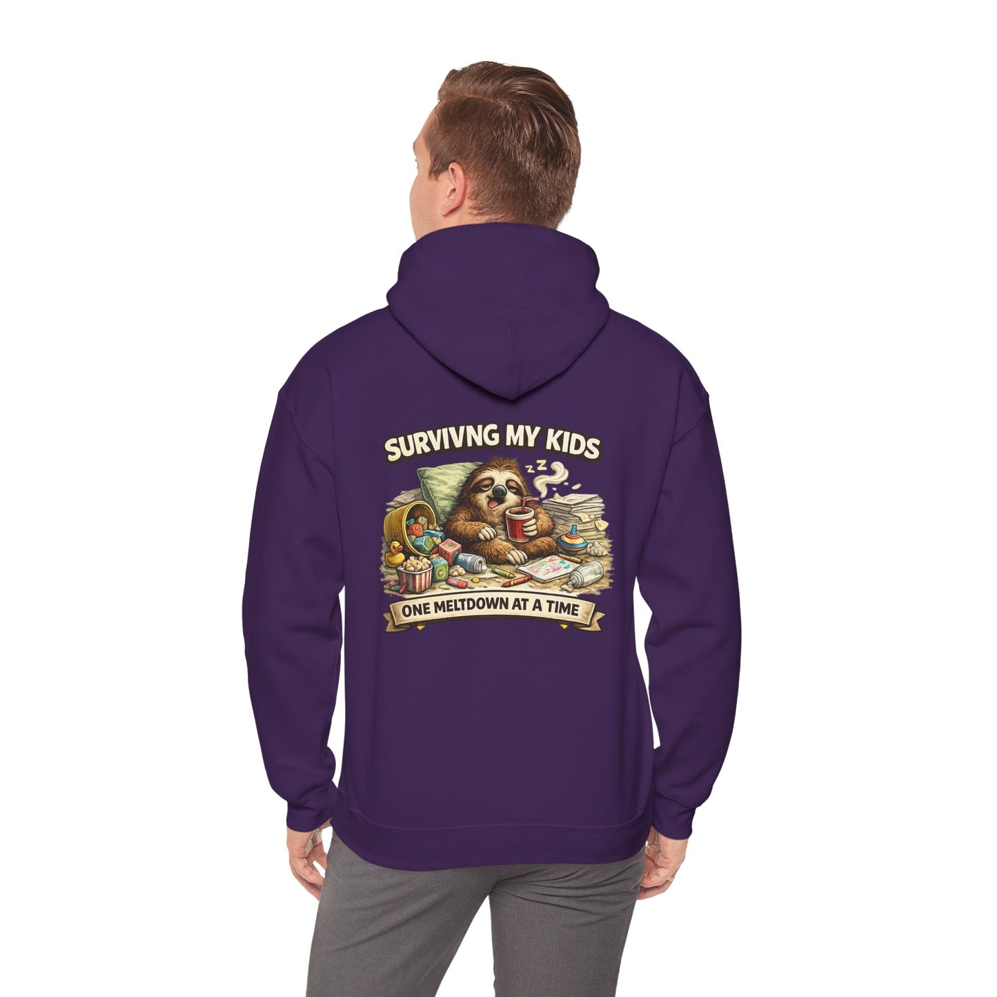 Unisex Heavy Blend™ Hooded Sweatshirt "SURVIVING MY KIDS"