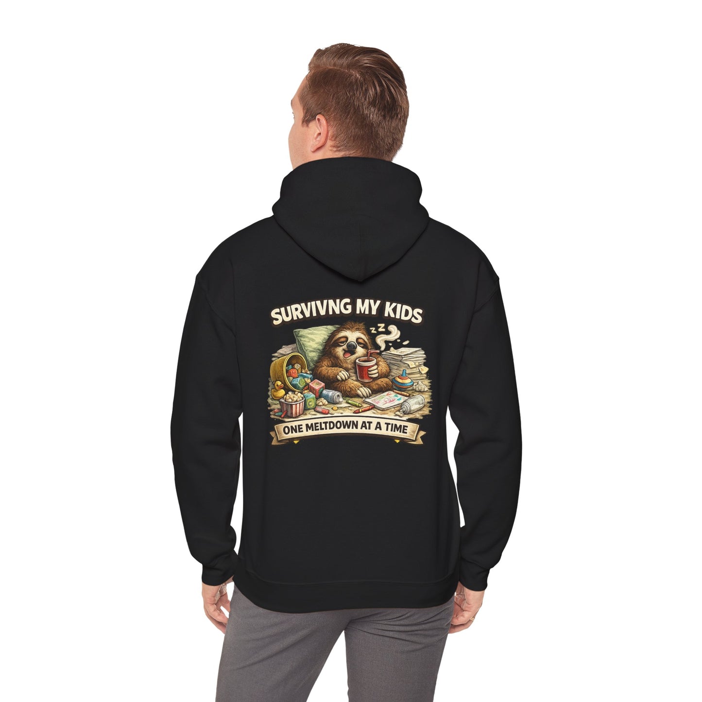 Unisex Heavy Blend™ Hooded Sweatshirt "SURVIVING MY KIDS"