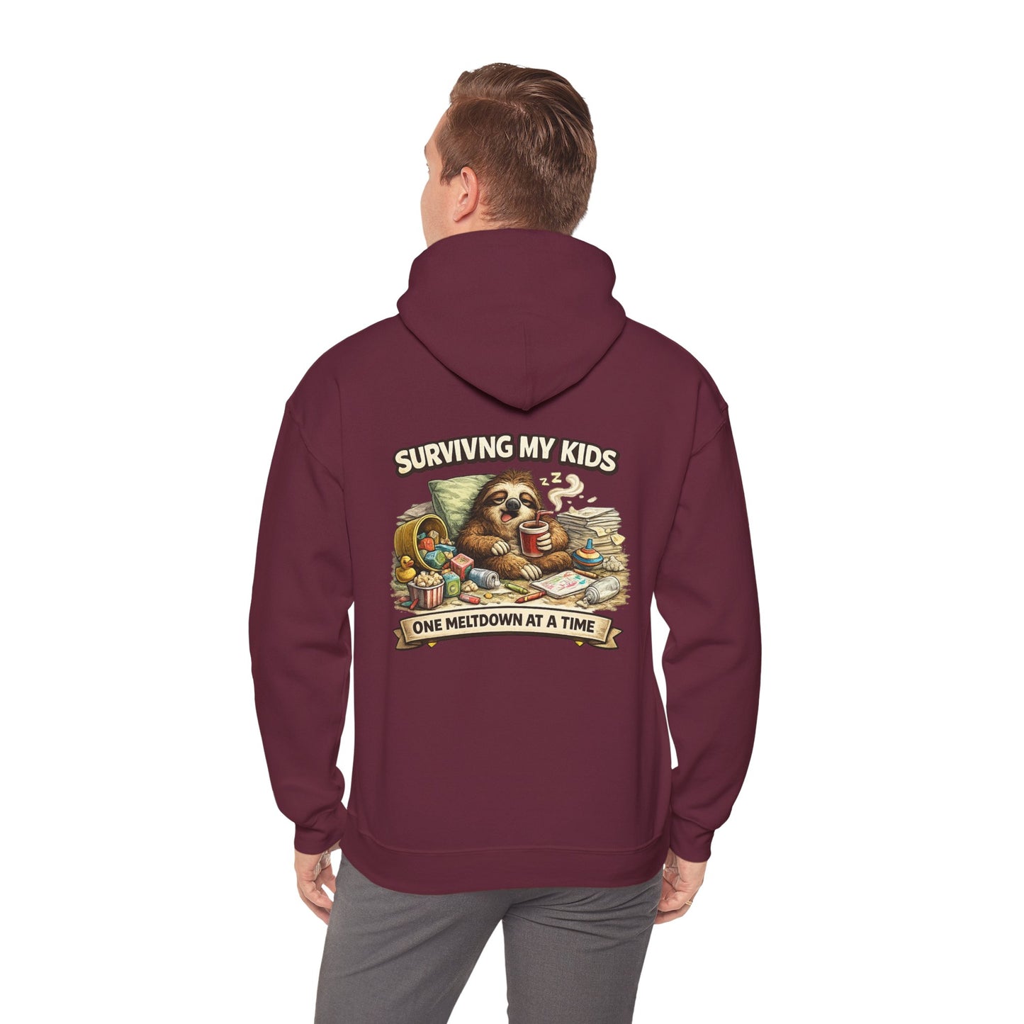 Unisex Heavy Blend™ Hooded Sweatshirt "SURVIVING MY KIDS"