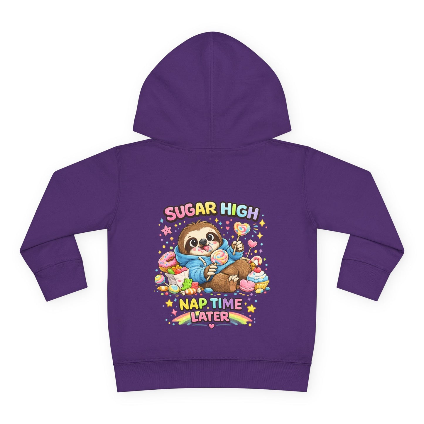 Toddler Pullover Fleece Hoodie "SUGAR HIGH'