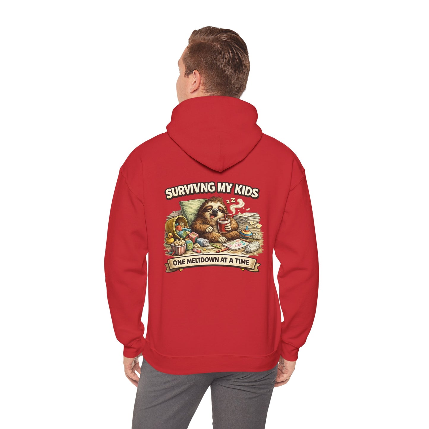 Unisex Heavy Blend™ Hooded Sweatshirt "SURVIVING MY KIDS"