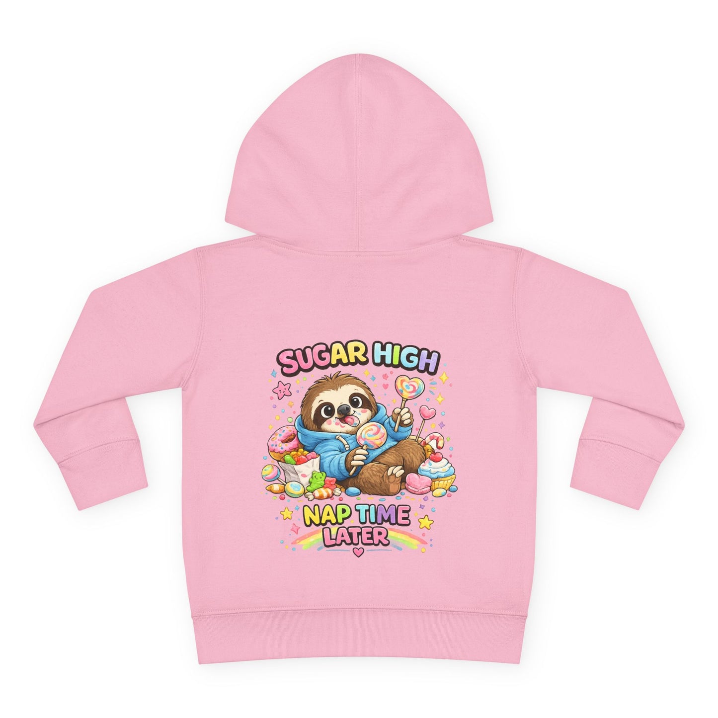 Toddler Pullover Fleece Hoodie "SUGAR HIGH'