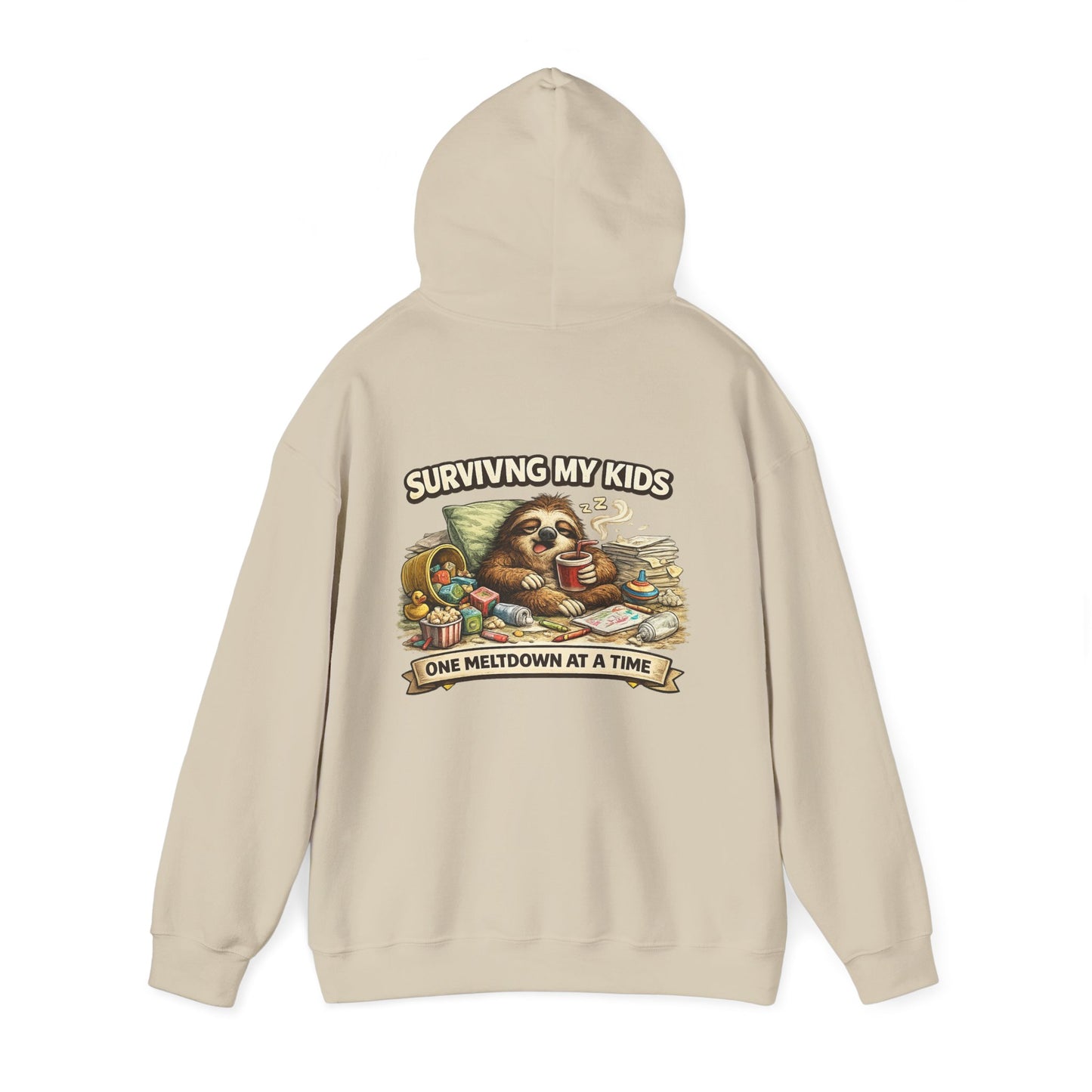 Unisex Heavy Blend™ Hooded Sweatshirt "SURVIVING MY KIDS"