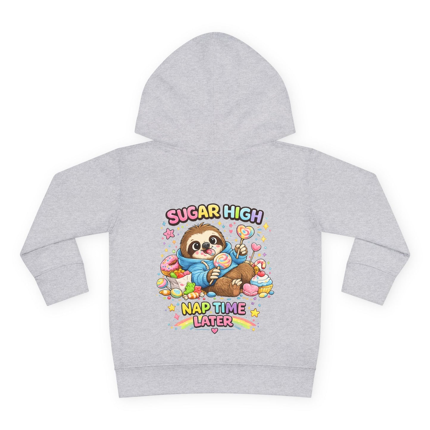 Toddler Pullover Fleece Hoodie "SUGAR HIGH'