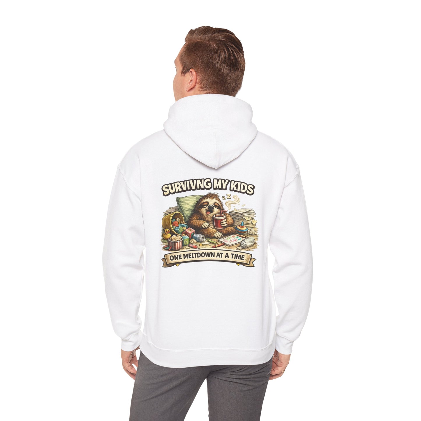 Unisex Heavy Blend™ Hooded Sweatshirt "SURVIVING MY KIDS"
