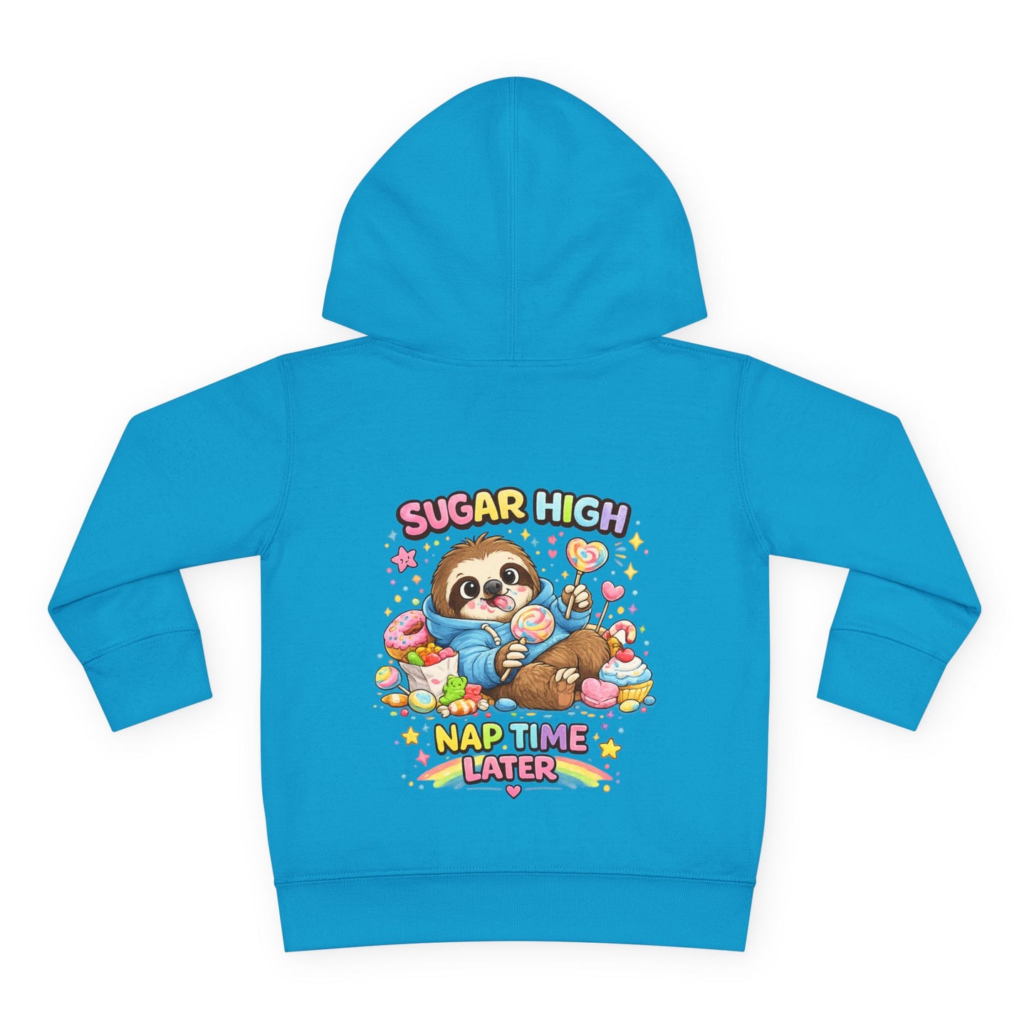 Toddler Pullover Fleece Hoodie "SUGAR HIGH'