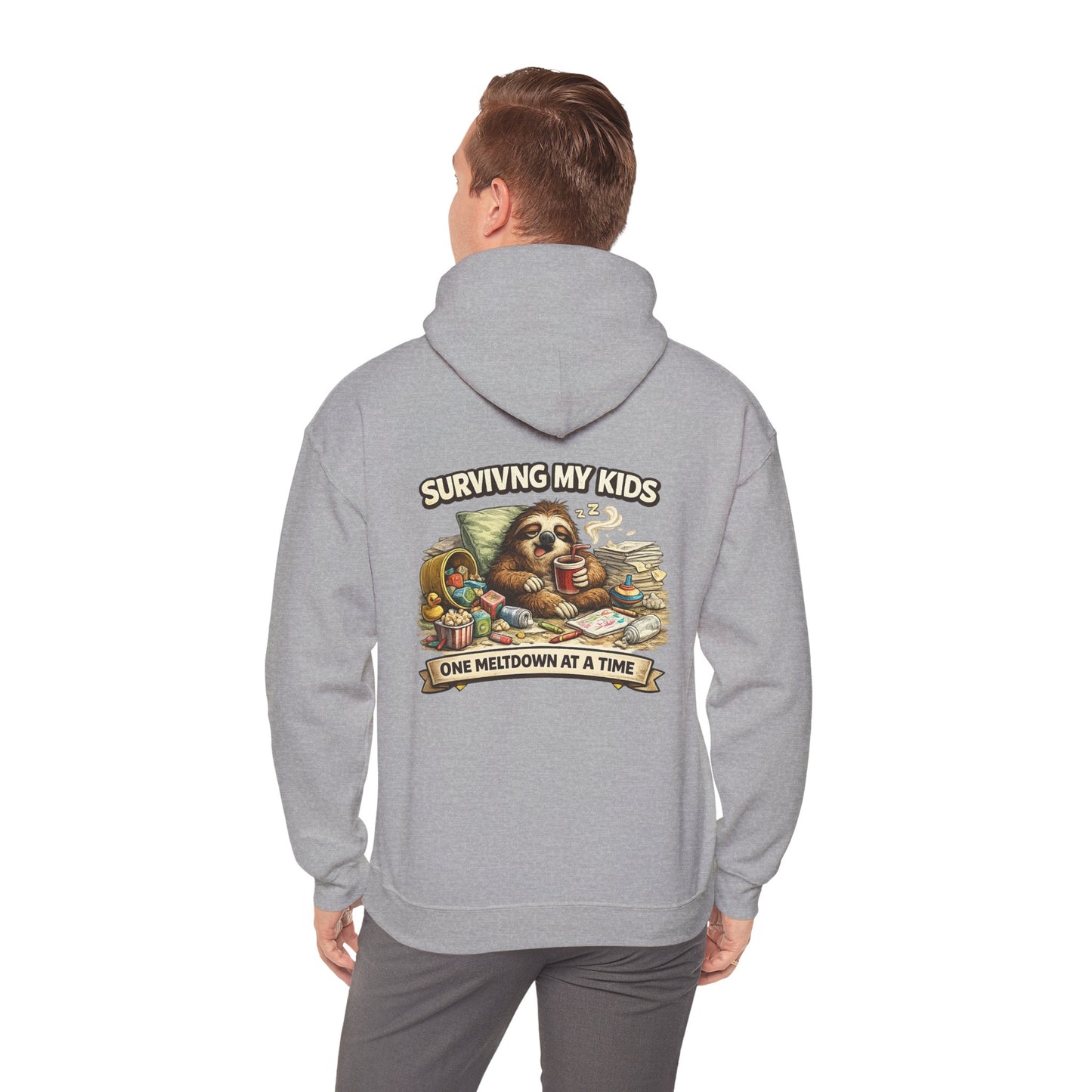 Unisex Heavy Blend™ Hooded Sweatshirt "SURVIVING MY KIDS"