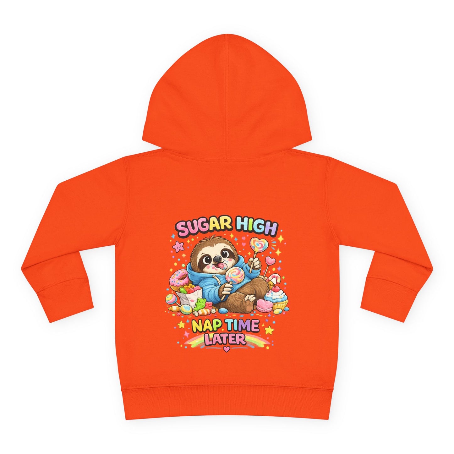 Toddler Pullover Fleece Hoodie "SUGAR HIGH'